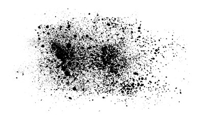 Elements of spray paint,  ink blots. Vector illustration