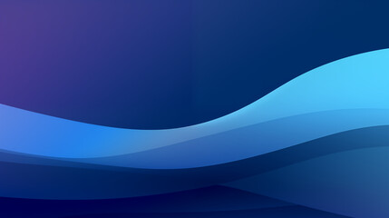 Abstract Blue And Purple Gradient Waves On Dark Background Digital Image