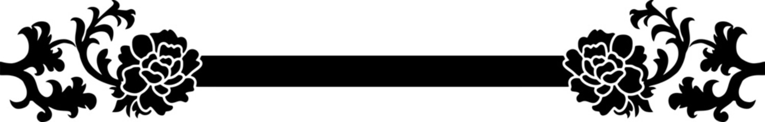 Horizontal title frame banner