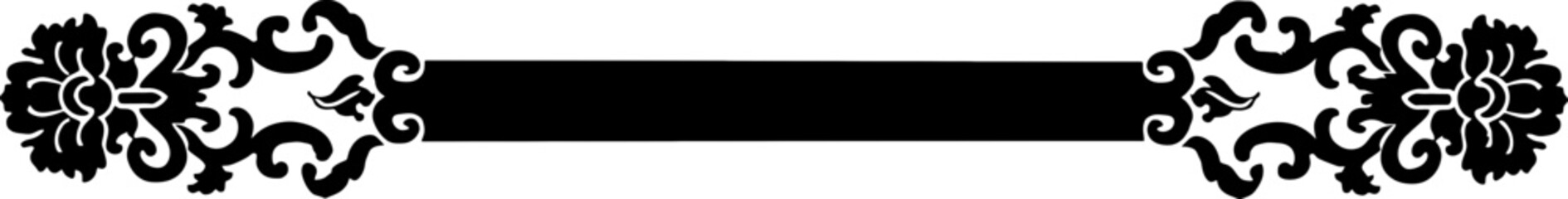 Horizontal title frame banner