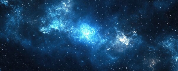 An example of a galaxy background with stars glowing brightly and stardust filling the empty space.