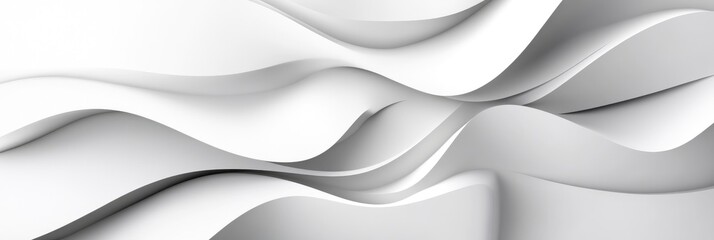 Modern aesthetic design&Acirc;&nbsp;with a wavy pattern, white geometric layers