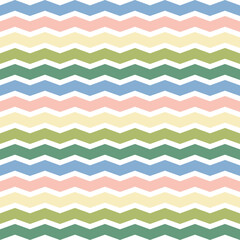 Seamless Wave Pattern Isolated on a white background
