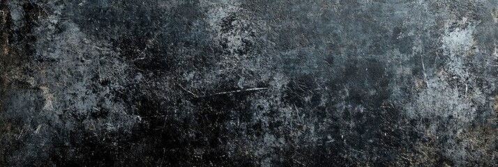 Fototapeta premium An image created digitally that features a rough, grayscale pattern of dirt and scratches on a black background.