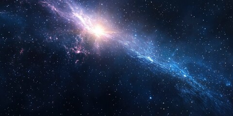 An example of a galaxy background with stars glowing brightly and stardust filling the empty space.