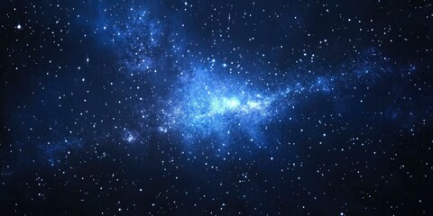 Fototapeta premium An example of a galaxy background with stars glowing brightly and stardust filling the empty space.