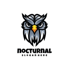 Vector nocturnal mascot logo