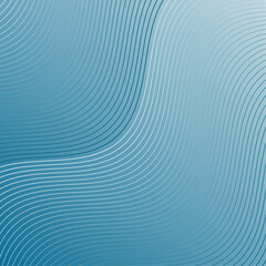 Abstract background with lines. Vector banner with waves. Background for poster, card, brochure, booklet, flyer. Geometric element for design isolated. Blue gradient