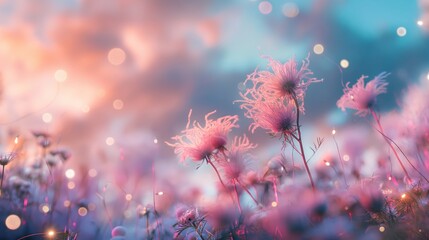 dreaming of pinky fantasy flowers