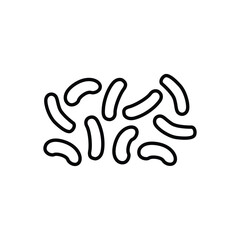 Corn sticks line black icon.