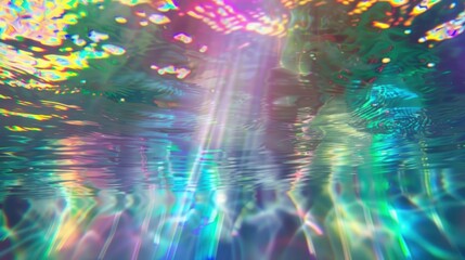 Abstract water with light