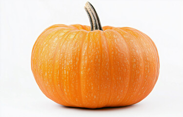 Obraz premium An orange pumpkin, white background
