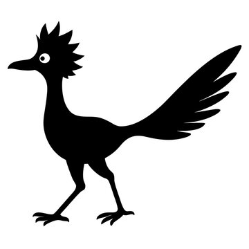 recommend clip art: silhouette of a roadrunner vector bird animal