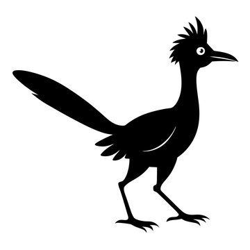recommend clip art: silhouette of a roadrunner vector bird animal