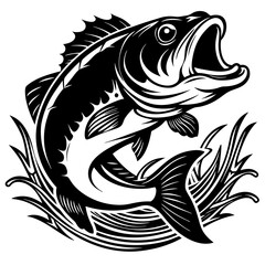 fish vector,large-bass-fish