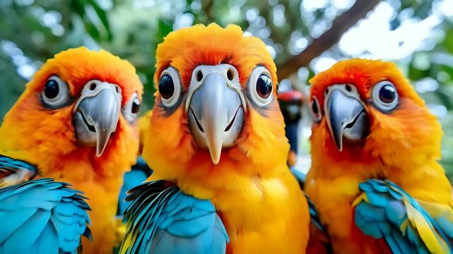 Sun Conure Parrot