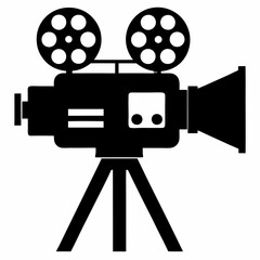 movie camera icon vector