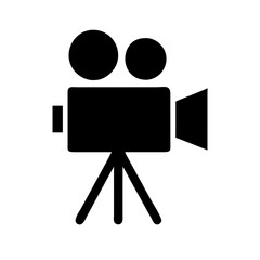 movie camera icon vector