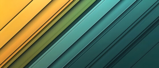 Obraz premium A flat illustration of a vibrant abstract background, diagonal stripes with a gradient transition from navy blue to deep green, thin stripes, sharp color separation, minimal blending