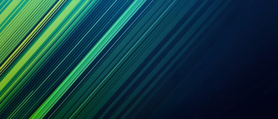 A flat illustration of a vibrant abstract background, diagonal stripes with a gradient transition from navy blue to deep green, thin stripes, sharp color separation, minimal blending