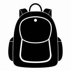 School Bag black silhouette
