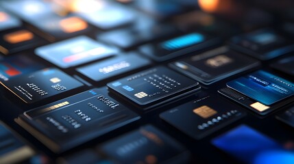 Obraz premium Sleek International Digital Marketplace with Diverse Payment Options and Futuristic UI Design