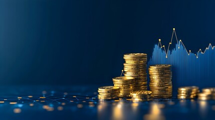 Symbolic Banner for Investment Course Showcasing Growth and Financial Success