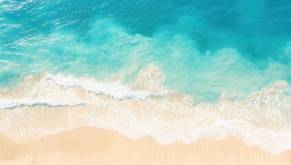 Top view of waves and beaches, tourism, waves, ocean water, natural scenery, computer wallpaper, coastline