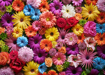 敷き詰められたフラワー
