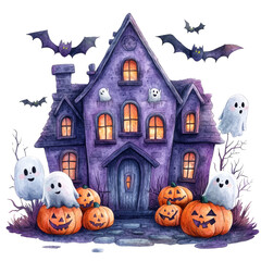 Fototapeta premium halloween house