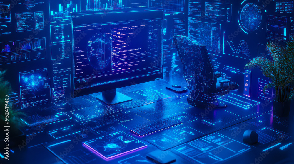 Poster inclusive web design compliance, designers and developers using ai for accessible web governance at 