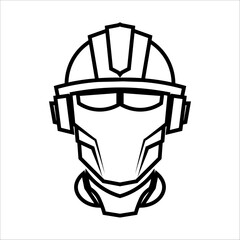 typography robot illustration