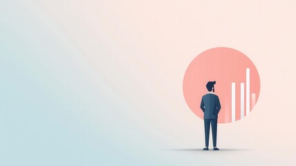 Obraz premium Data-driven insights, analytical tools, simplified design, flat design illustration