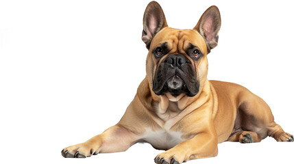 Obraz premium bulldog full body shot isolated on transparent background, PNG