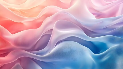 Obraz premium Soft pastel colors and gentle waves form a soothing, abstract textured background.