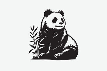 Panda vector art and illustration