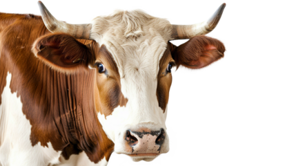 Cow isolated on transparent background, PNG