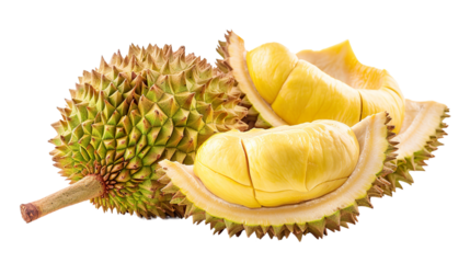 Durian isolated on transparent background, PNG