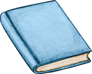 Watercolor hand drawn book