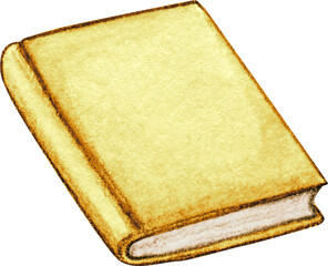 Watercolor hand drawn book