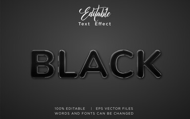 Editable Modern 3D Text Effect – Gradient Chrome Typography Vector Design