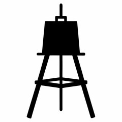 Easel Black silhouette