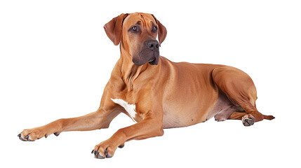 Great dan dog full body shot isolated on transparent background, PNG