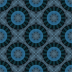 Pattern with crochet granny square wallpaper handmade decorative art design print 