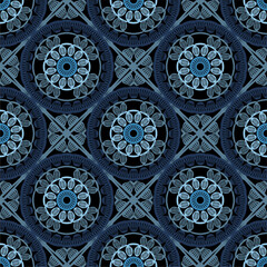Pattern with crochet granny square wallpaper handmade decorative art design print 