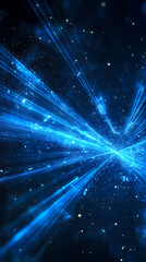 Fototapeta premium Blue light, technology background