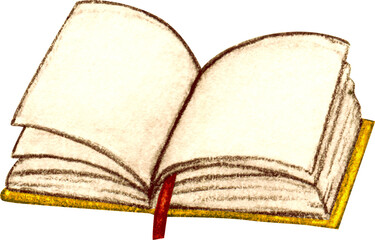 Watercolor hand drawn book