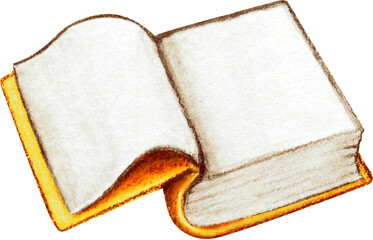 Watercolor hand drawn book