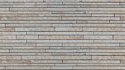 Interior stacked stone cladding. Seamless pattern. Texture for background or architectural rendering.