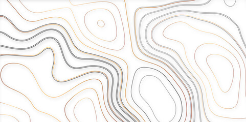 Abstract design with seamless pattern with lines topographic map. geographic mountain relief. retro topographic map. geographic contour map paper texture. terrain path isolated on a color background.